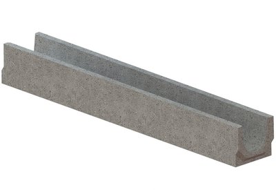 Лоток бетонний д.100/ш.14/в.12,5 см. (С250) 000035800 фото