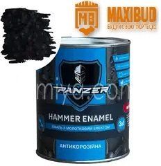 Емаль 3в1 HAMMER ENAMEL чорна 0,75л PANZER 000064347 фото