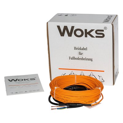 Нагрівальний кабель WOKS 1970Вт - 110мп - електрична тепла підлога (18Вт/м) 000066548 фото