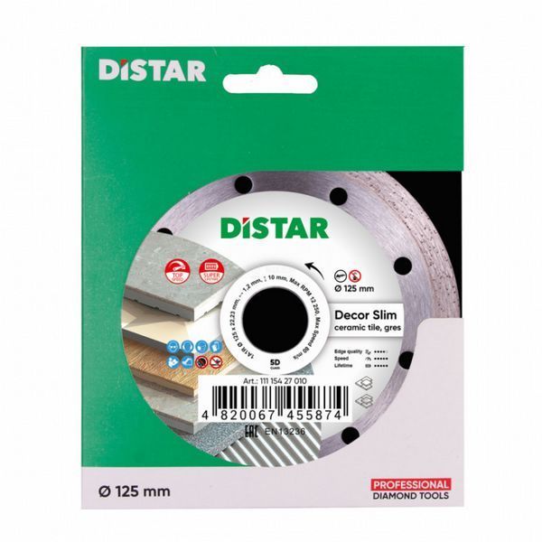 Алмазний диск 125*1,2мм. 5D Decor Slim Distar 037890    фото