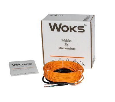 Нагрівальний кабель WOKS 1100Вт - 60мп- електрична тепла підлога (18Вт/м) (5424) 000062598 фото