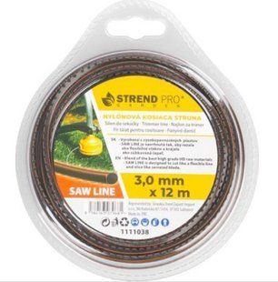 Леска для тримера Strend Pro "зубчаста" 3мм. 12м. SawLine 000081976 фото