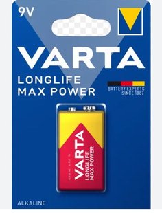 Батарейка VARTA MAX T./MAX Power 9 V 1шт 000059403 фото