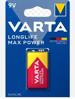 Батарейка VARTA MAX T./MAX Power 9 V 1шт 000059403 фото