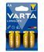 Батарейка VARTA LONGLIFE AA блістер 4 шт Alkaline