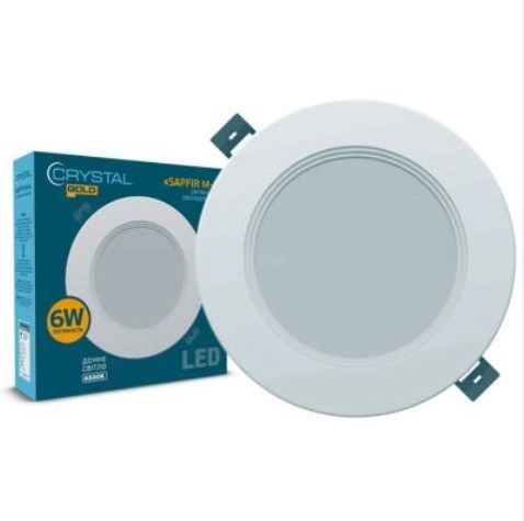 Світильник LED CRYSTAL GOLD SAPFIR-M6 - 6W (DNL-025) 000065813 фото