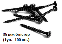 Саморіз дерево 35 мм блістер (1уп. -100 шт.) PFX 000047483 фото