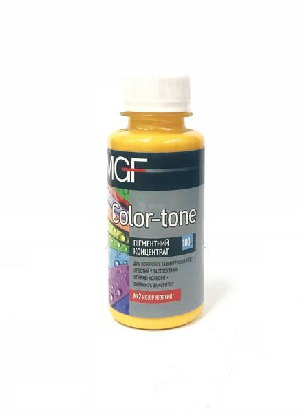Color - tone Пігментний концентрат №2 жовтий 0,1 л 000025823 фото