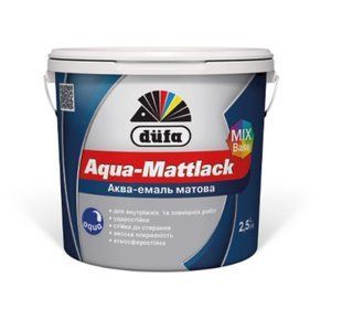Акваемаль матова (Aqua-Mattlack) 2,5 л ТМ DUFA 000083619 фото