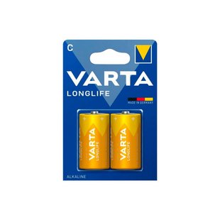 Батарейка VARTA LONGLIFE С 2шт Alkaline 000012822 фото