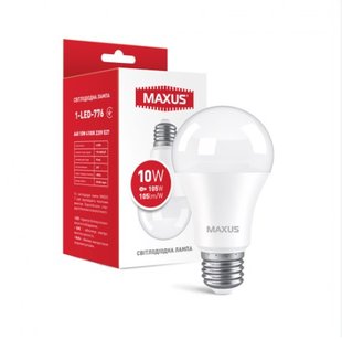 ..NEW.Лампа MAXUS LED шар Е27/10W/4100К/(1-led-776) 000048730 фото