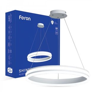 Світильник стельовий FERON AL6610 Білий 50W SMART (04951) 000067414 фото