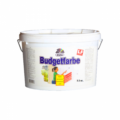 Фарба для стін Budgetfarbe 2,5 л./ 3,5 кг. TM DUFA 000028582 фото