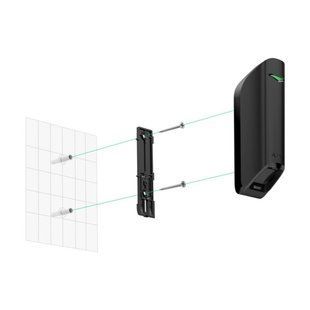 Кріпильна панель SmartBracket для MotionProtect&nbsp;Curtain чорна Ajax Black (SmartBracket) 13670/13997 фото