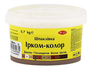 Шпаклівка "Ірком-Колор" ІР-23 дуб 0,70 кг 000027366 фото