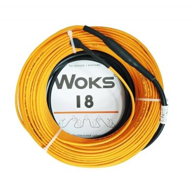 Нагрівальний кабель WOKS 1290Вт - 72мп - електрична тепла підлога (18Вт/м) (5596) 000062695 фото