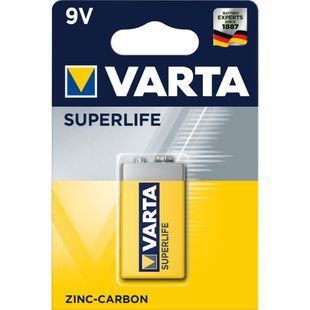 Батарейка VARTA SUPERLIFE 9 V 1 шт 000052647 фото