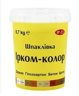 Шпаклівка "Ірком-Колор" ІР-23 червоне дерево 0,70 кг 000027359 фото