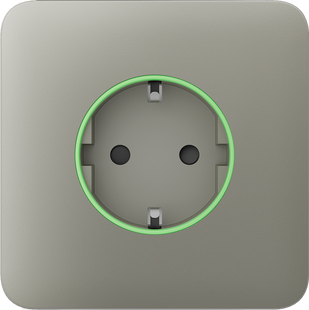 Передня панель для вбудованої розетки Ajax SoloCover (smart) Olive 15006/38799 фото