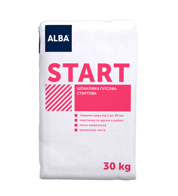 Штукатурка стартова ALBA Start 30кг 000016000 фото