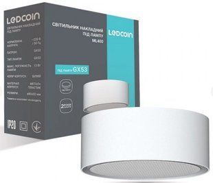 Світильник накладний білий GX53 ML400 ТМ FERON 000080044 фото