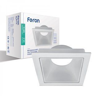 Світильник точковий G5.3 DL8310 MR16 білий квадрат ТМ FERON (0562) 000051758 фото