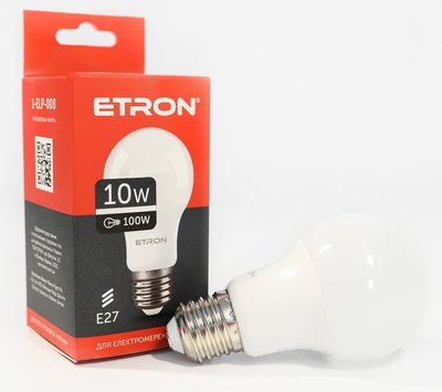 ..NEW.Лампа ETRON А60 10W/4200K/E27 (1-ELP-008) 000053189 фото