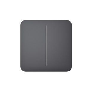 Кнопка для двоклавішного вимикача Ajax SoloButton (2-gang) Graphite 10916/16355 фото