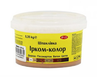 Шпаклівка "Ірком-Колор" ІР-23 бук 0,35 кг 000027361 фото