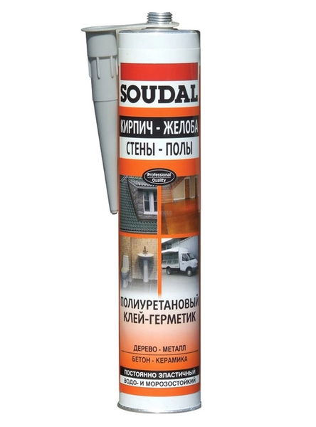 Клей Герметик п/урет. PU Sealant, сірий 300мл (Soudal) 000036120 фото