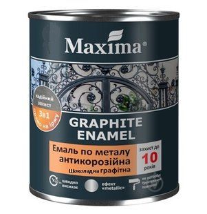 Емаль графітна, шоколадна 0,75 кг "Maxima" 000052064 фото