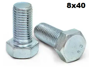 Болт з шест. гол. з різьбою по всій довжині М8*40 (50 шт.) ТМ TEEM 000021485 фото
